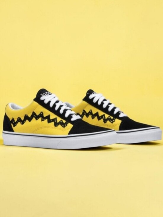 Vans Other - Vans Peanuts Good Grief Old Skool Sneakers Size 10.5
